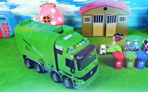 玩具车动画：垃圾分类，装上环卫车_哔哩哔哩 (゜-゜)つロ 干杯~-bilibili