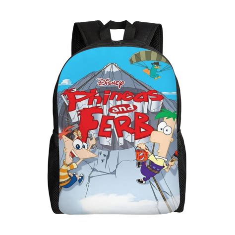 Phineas And Ferb Backpacks Lightweight Bookbags Casual Daypack For ...