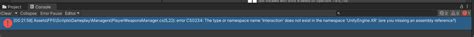 Image result for Error Type Namespace Cannot Be Found Unity