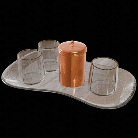 Persian glass and tray set | Kitchen Appliances models | BlenderKit