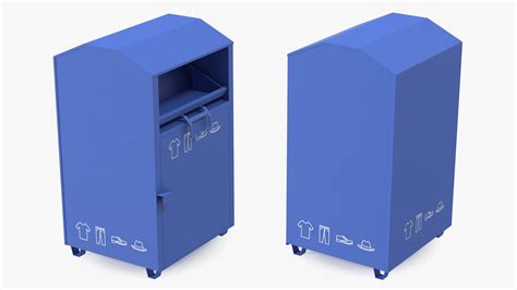 3D model Blue Drop Box Rigged | 3D Molier International