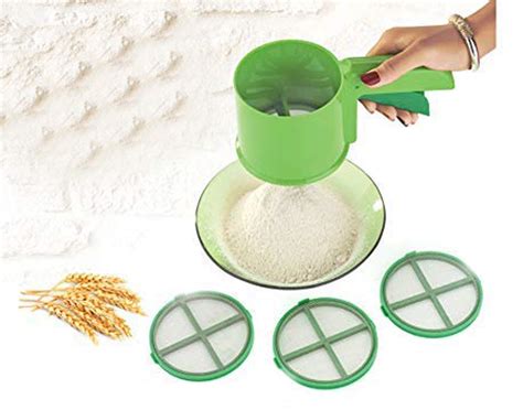 Buy HUBTURE 3 in 1 Flour Sifter with Heavy ABS Plastic Body and 304 ...