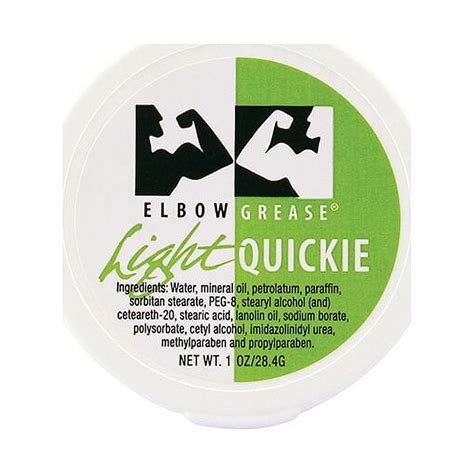 Elbow Grease Light Cream, Oil Based Personal Lubricant, 1 oz Liquid ...