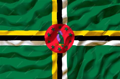 Premium Photo | National flag of dominica background with flag of dominica