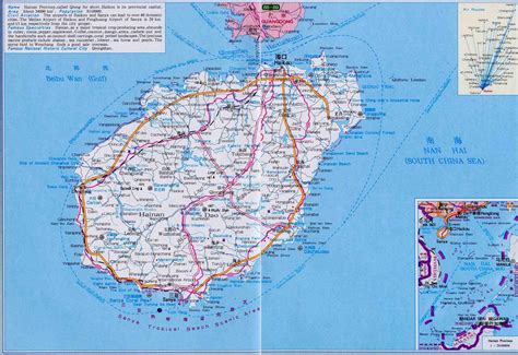 Map of Hainan Province - Maps of Hainan, Hainan Tourist Map, Hainan Travel and Transportation Guide