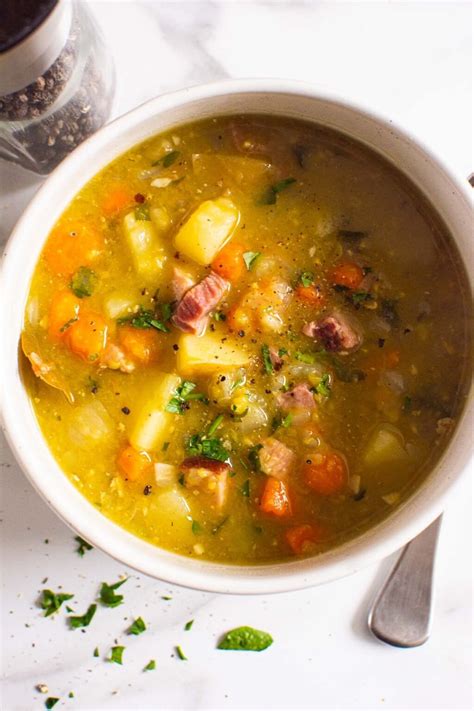 Instant Pot Split Pea Soup - iFoodReal.com