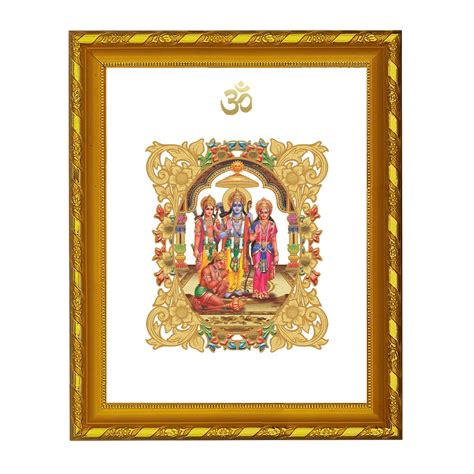 Diviniti 24K Gold Plated Ram Darbar Photo Frame for Home Decor Showpie ...