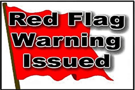 Image result for Red Flag Warning Signs