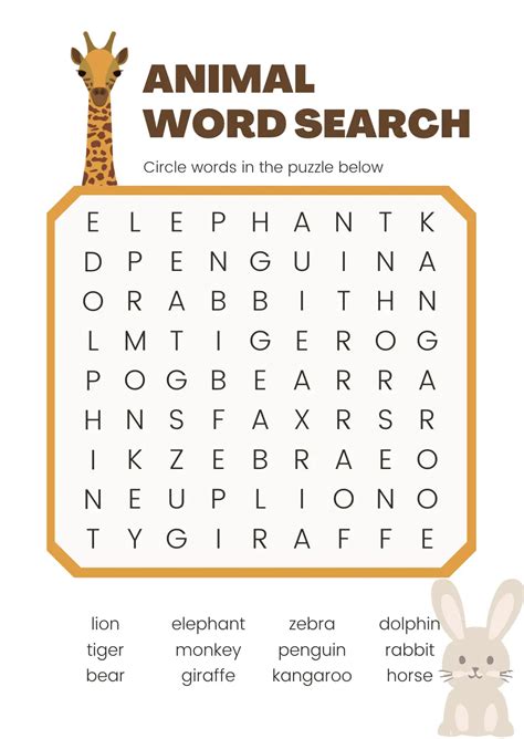 Print Free - Word searches puzzles (Simple). Print for free!