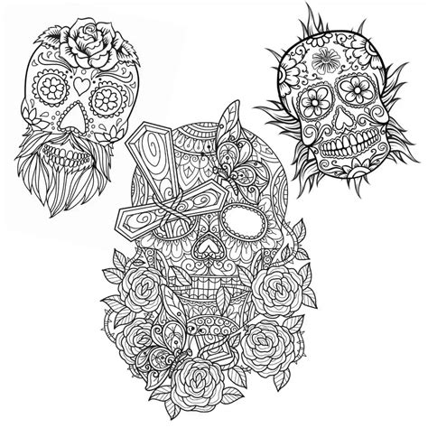 Detailed Skull Coloring Pages