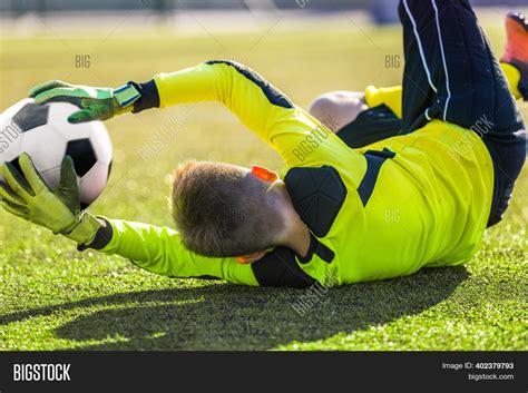 Soccer Goalie Catching Image & Photo (Free Trial) | Bigstock