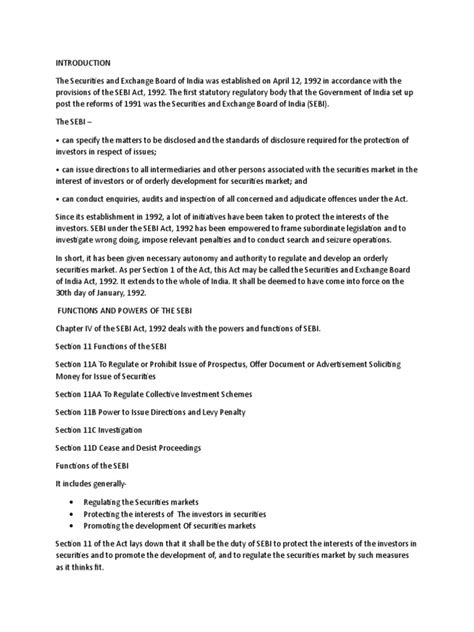 Image result for Sebi Functions Explanation