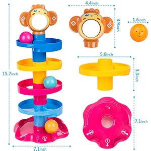 Buy Royal Hub Monkey Heavy Plastic Ball Drop Toy for Babies and ...