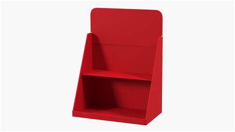 3D Carton Table Display Stand Triangular Red | 3D Molier International