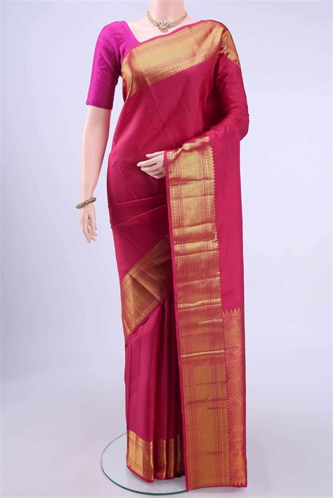 Rani Pink Kanchipuram Silk Saree – Nalli Silk Sarees Pvt Ltd