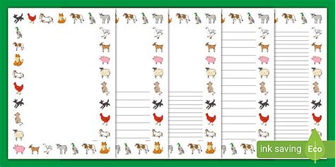 Old MacDonald Had a Farm Full Page Borders