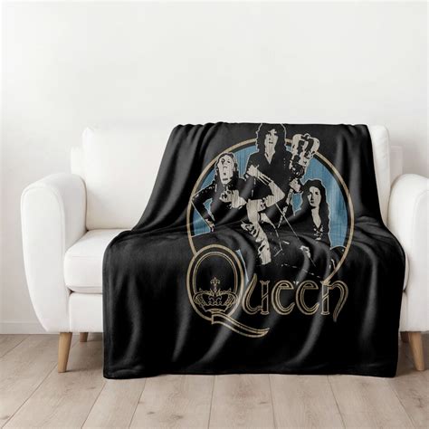 Retro Queen Sherpa Blanket, Freddie Mercury Gift, Cozy Winter Blanket ...
