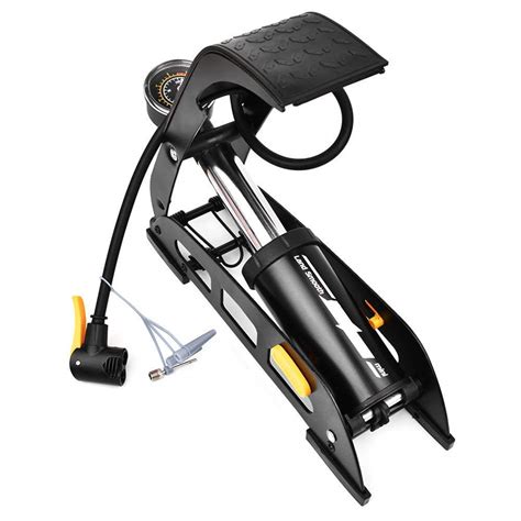 150PSI Tyre Foot Operated Air Pump Heavy Steel Body Foot Pump Inflator ...
