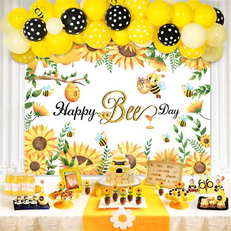 Buy Hombae Bee Birthday Party Decorations, Bee Day Party Decorations ...