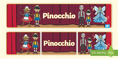 Pinocchio Display Banner (teacher made) - Twinkl