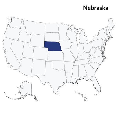 Map of Nebraska. Nebraska map. USA map 32160243 Vector Art at Vecteezy