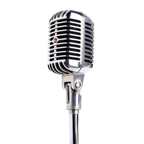 Vintage Radio Microphone Retro Broadcasting Classic Mic Isolated With ...