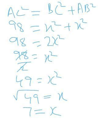 4. If the square of the hypotenuse of an isosceles right triangle is ...
