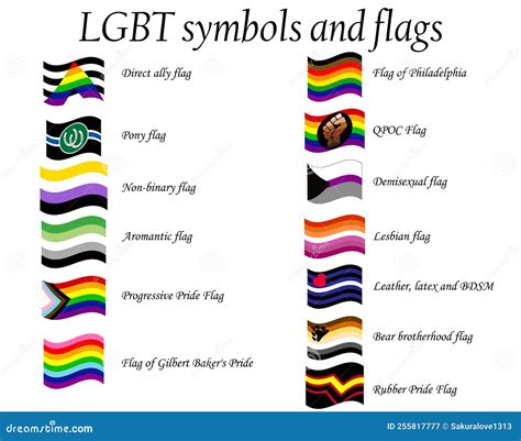 A Set Of New LGBT Flags Including Progressive, Aromantic, Philadelphia ...