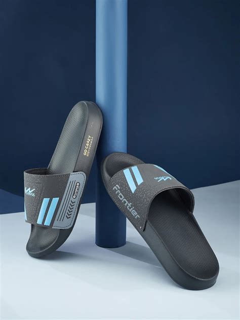 SL-438 Grey Men's Slides – Campus Shoes