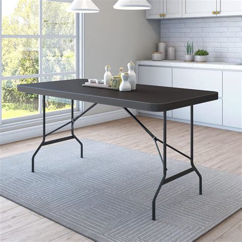 Nilkamal Celebrationz Rectangular 4 Seater Virgin Plastic Dining Table ...