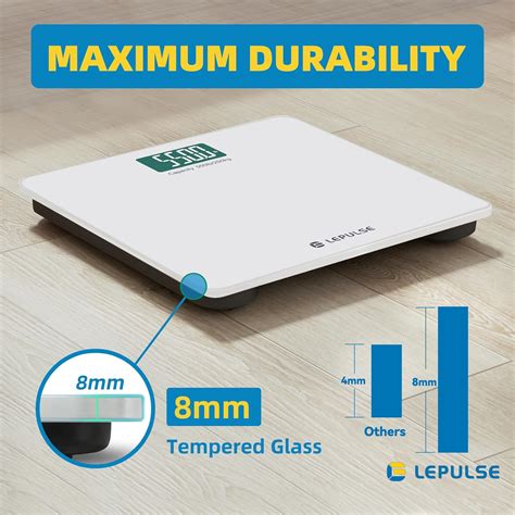 LEPULSE 550lb Bathroom Digital Scale for Body Weight India | Ubuy