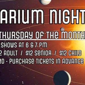 Planetarium Nights, Emerald Coast Science Center, Fort Walton Beach, 17 ...