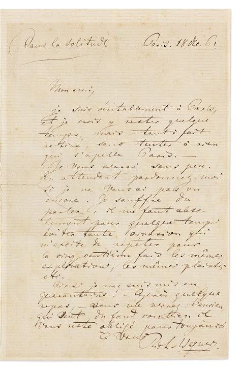 Lot - WAGNER, RICHARD. Autograph Letter Signed, "Rich. Wagner," to "My ...