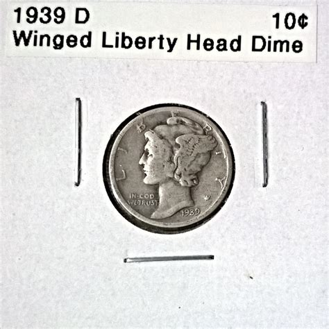 1939 D Winged Liberty Head Dime - Free Shipping for additional coins ...