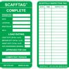 SCAFFTAG Scaffold Inspection Tag Inserts - Brady Part: SCAF-STSI 601 ...