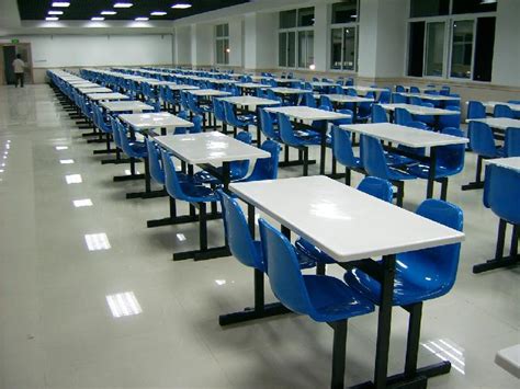 学生校员工公司食堂餐厅8人餐桌椅 不锈钢连体条形八人餐桌椅厂家-阿里巴巴