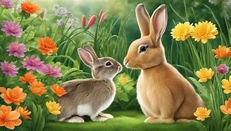 Image result for Rabbits Nesting in Yard
