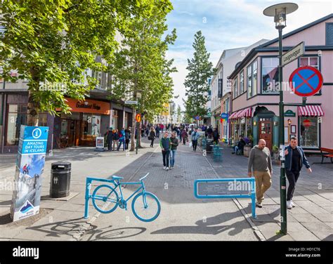 People, Tourists walking in the shopping district in Reykjavik, Iceland Stock Photo - Alamy