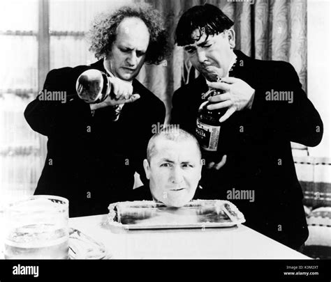 THE THREE STOOGES LARRY FINE, CURLY HOWARD, MOE HOWARD American ...