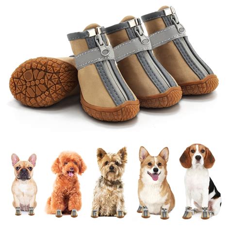 Dog Shoes for Small Dogs, Waterproof Dog Boots Paw Protector for Hot ...