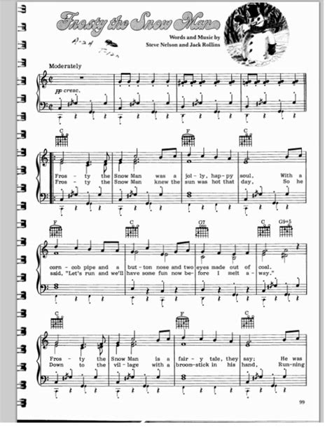 Printable Frosty The Snowman Lyrics - Printable Word Searches