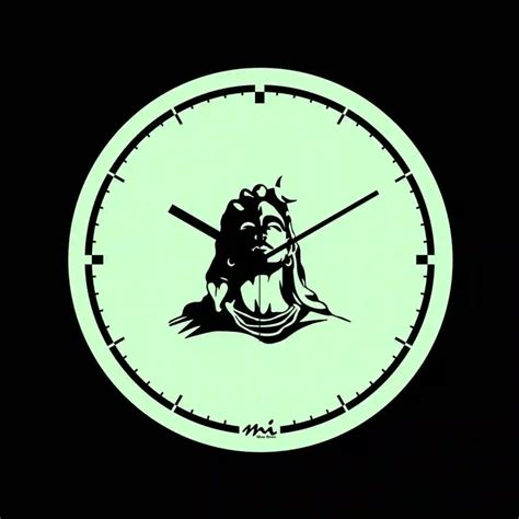 Mi Glow Store Glow in The Dark Wall Clock | God Wall Clock | Adiyogi ...