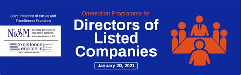 Orientation Programme for Directors of Listed Companies - National ...