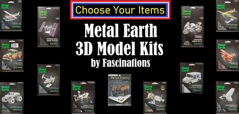 Buy Metal Earth 3D Model Kits by Fascinations - Choose Your Items R2 ...