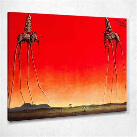 Elephants Dali Salvador canvas print