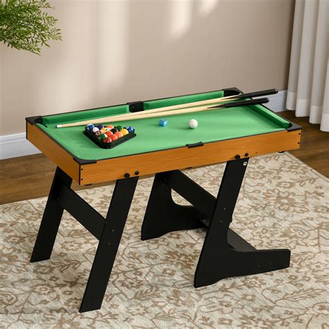 Soozier 38" Folding Mini Pool Table Set Tabletop Billiards Game with ...