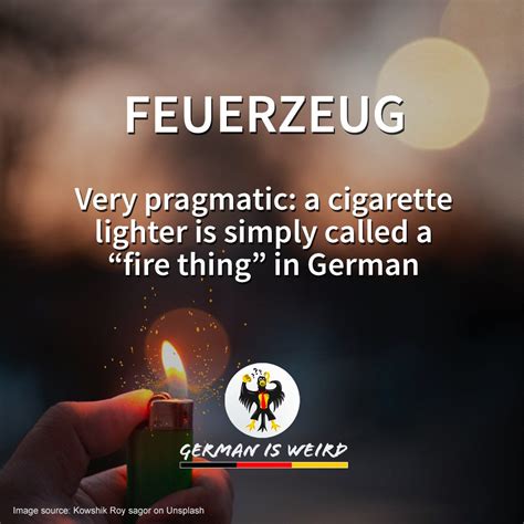 German is Weird - Feuerzeug - Funny German words