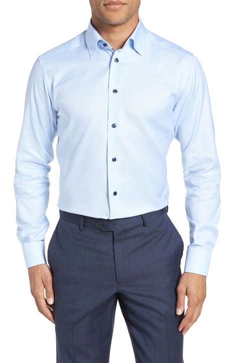 Mens Navy Blue Slim Fit Dress Shirt at Harold Olmstead blog