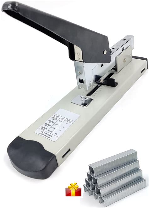 Buy KongJee 100-Sheet Heavy Duty Stapler with 1000 Staples, Paper ...