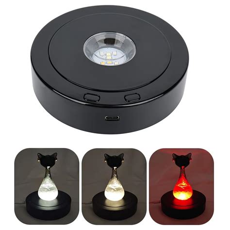 TecoKart® Electric Rotating Display Stand, 8 Light Modes & 4 Revolving ...